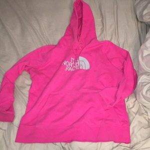 Pink North Face Hoodie